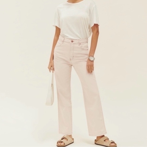 Reformation Denim - Reformation Cowboy Almond EUC Straight Leg Jeans Size 25